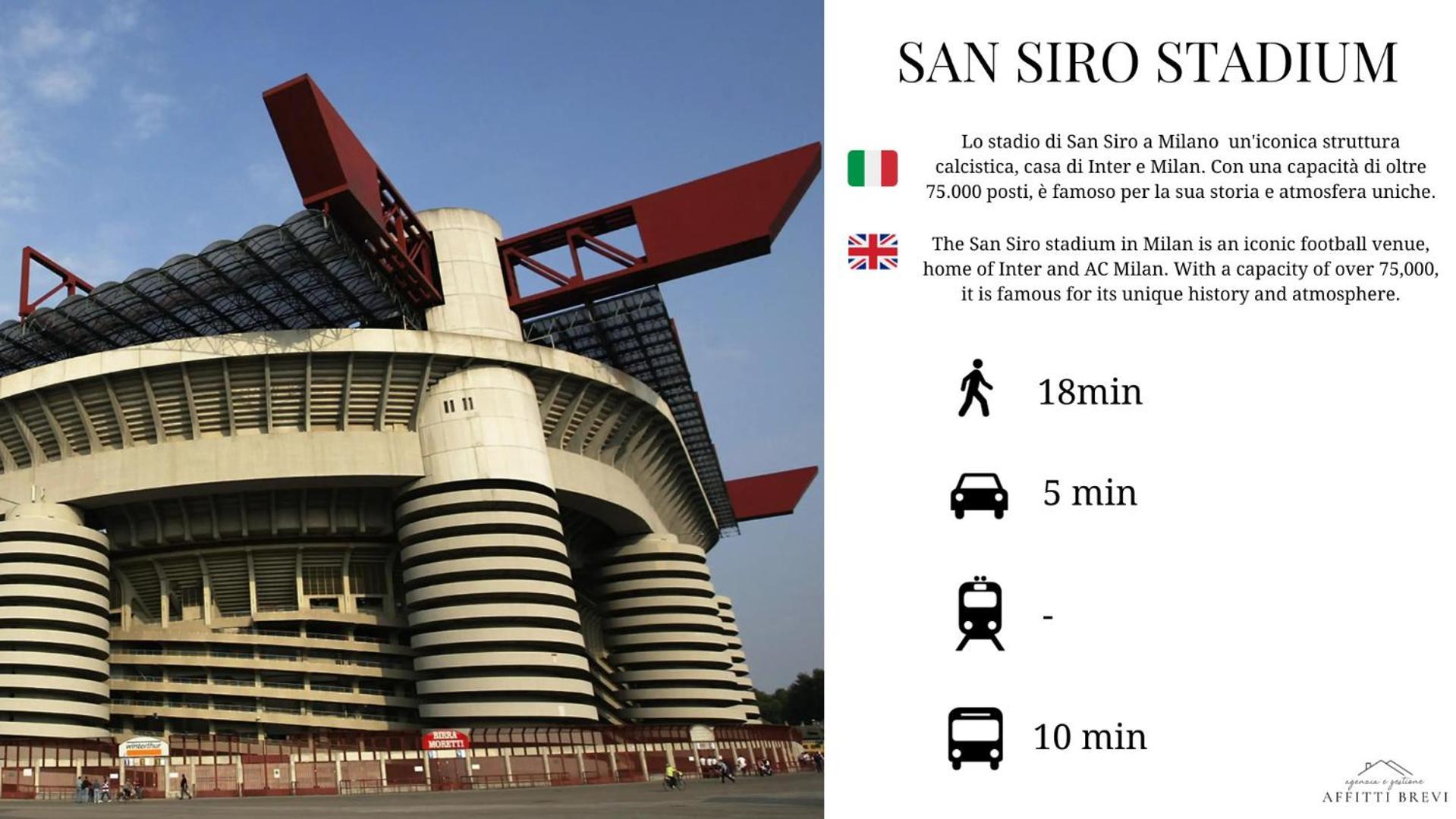 Sunny San Siro Stadio Apartment 밀라노 외부 사진